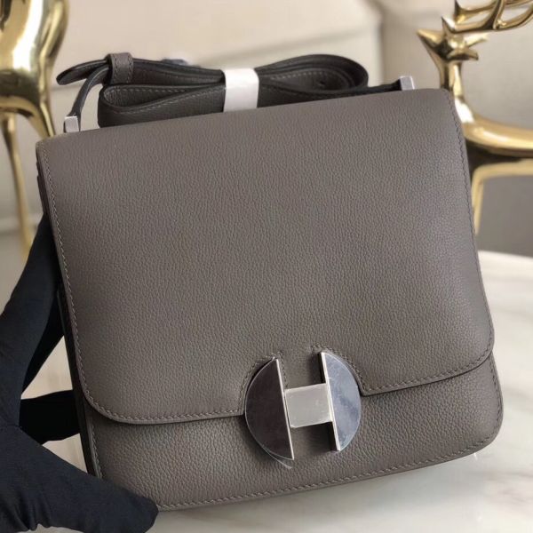 Replica Hermes 2002 20cm Bag In Etain Evercolor Calfskin