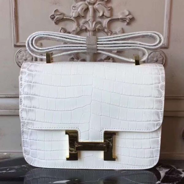 Hermes white crocodile sale