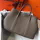 Hermes Garden Party 30 Bag In Taupe Taurillon Leather