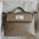 Hermes 24/24 Mini 21 Handmade Bag in Taupe Evercolor Leather