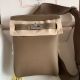 Hermes Hac a Dos PM Backpack in Taupe Clemence Leather