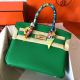 Hermes Birkin 30 Handmade Bag In Bambou Clemence Leather