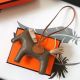 Hermes Rodeo Horse Bag Charm In Taupe/Camarel/Beige Leather