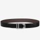 Hermes Etrier Buckle Belt & Chocolate Clemence 32 MM Strap