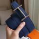 Hermes H d'Ancre Reversible Belt In Indigo/Black Epsom Leather