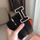 Hermes Tonight 38MM Reversible Belt In Black/White Epsom Leather