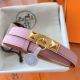 Hermes Rivale 18 Belt in Mauve Sylvestre Epsom Calfskin