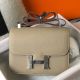 Hermes Grey Constance MM 24cm Epsom Leather Bag