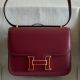 Hermes Constance Enamel 18 Handmade Bag in Rouge H Box Calfskin