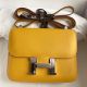 Hermes Constance 18 Handmade Bag In Jaune Ambre Epsom Calfskin