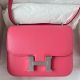 Hermes Constance 18 Handmade Bag In Rose Lipstick Evercolor Calfskin