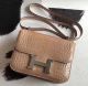 Hermes Constance 24 Handmade Bag In Poussiere Niloticus Crocodile