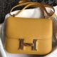 Hermes Constance 24 Handmade Bag In Jaune Epsom Leather