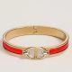 Hermes Red Mini Clic Chaine d'Ancre Bracelet