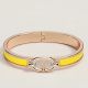 Hermes Yellow Mini Clic Chaine d'Ancre Bracelet