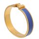 Hermes Blue Enamel Clic H Bracelet