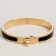 Hermes Black Mini Clic Kelly Bracelet