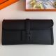 Hermes Jige Elan 29 Clutch Bag In Black Epsom Leather