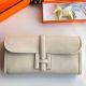 Hermes Jige Elan 29 Clutch Bag In Craie Swift Calfskin