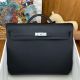 Hermes Kelly Depeches 36 Briefcase in Black Clemence Leather