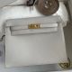 Hermes Kelly Danse II Bag In Pearl Grey Evercolor Calfskin