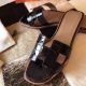 Hermes Oran Sandals In Burgundy Shiny Niloticus Crocodile