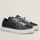 Hermes Men's Day Sneakers in Black Leather