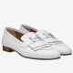 Hermes Royal Loafers In White Calfksin