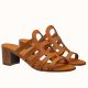 Hermes Celena Sandals 50mm In Brown Calfskin