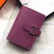 Hermes Bearn Mini Wallet In Purple Epsom Leather