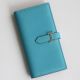 Hermes Bearn Verso Long Wallet in Blue du Nord Epsom Calfskin