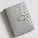 Hermes Bearn Compact Wallet in Pearl Grey Matte Alligator Leather