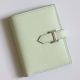 Hermes Bearn Compact Handmade Wallet in Vert Fizz Epsom Calfskin