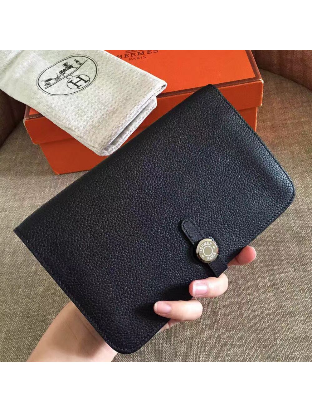Hermes Dogon Duo Combined Leather Wallet