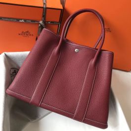 Replica Hermes Picotin Lock 18 Bag In Bordeaux Clemence Leather