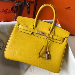 Hermès Birkin 30 Yellow Leather ref.917211 - Joli Closet