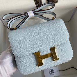Hermès Epsom Constance 18 Shoulder Bag - Blue Shoulder Bags, Handbags -  HER447262