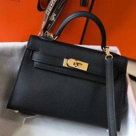 Replica Hermes Kelly Mini II Bag In Gris Tourterelle Epsom Leather GHW