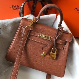 Hermès Kelly 40 Gold Clemence Leather - GHW