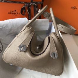 Hermes Evelyne II Taurillon Clemence PM Gris Tourterelle in Calfskin  Leather with Palladium - US