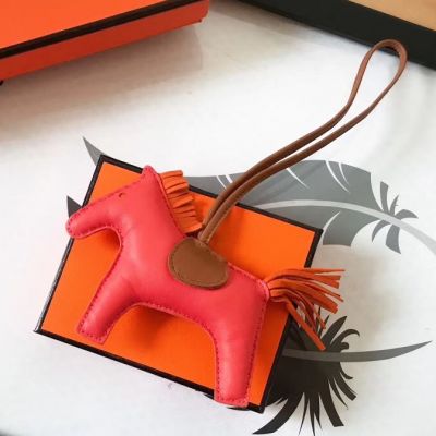Rodeo leather bag charm Hermès Red in Leather - 24759240