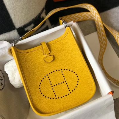Hermes Clemence Leather Orange Poppy Picotin Lock 18 For Sale at 1stDibs