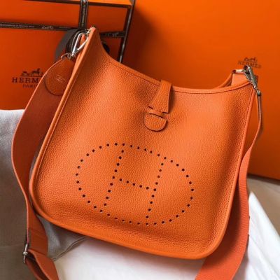 Wholesale Hermes France Imported Epsom Calfskin Leather Kelly Bag 28CM in  Orange