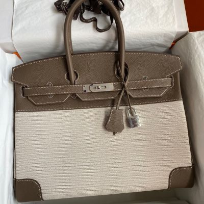 Replica Hermes Kelly Retourne 25 Handmade Bag In Grey Swift Calfskin
