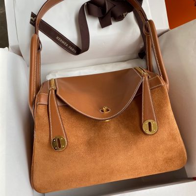 Replica Hermes Birkin 25 Retourne Handmade Bag In Brown Doblis