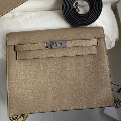 Replica Hermes Kelly Mini II Bag In Gris Tourterelle Epsom Leather GHW